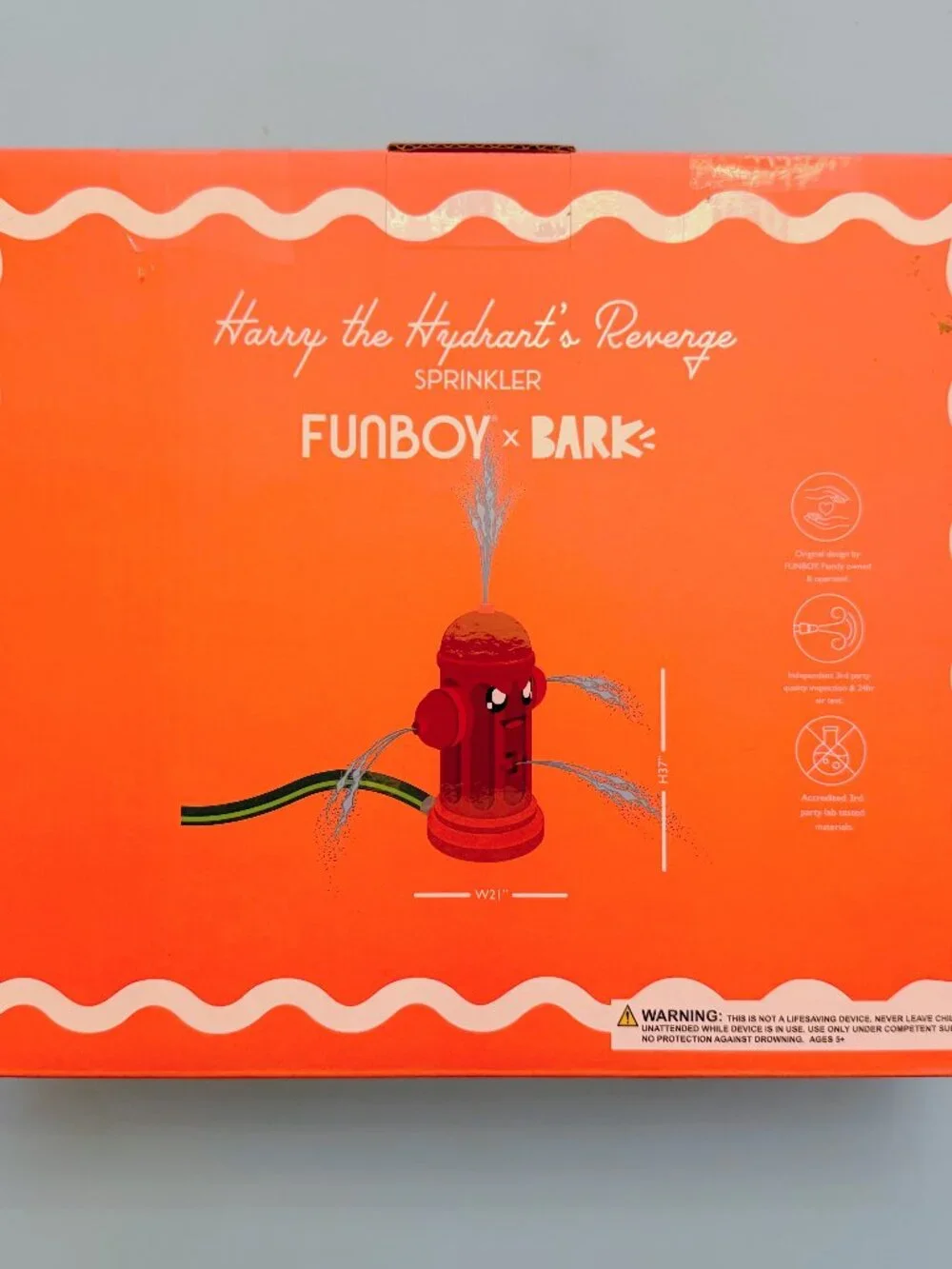 NIB BARK x FUNBOY Harry the Hydrant’s Revenge Dog Toy